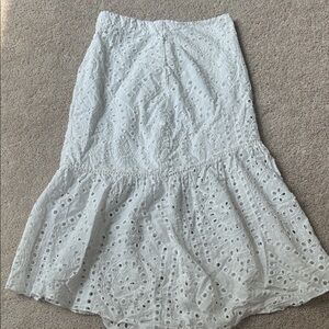 White Eyelet Skirt